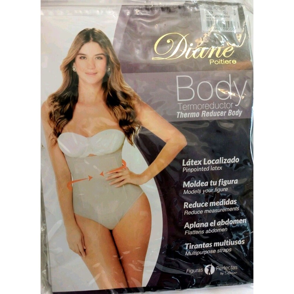 DIANE Poitiere L Open Bust Thermo Reducer Body Compression Shapewear Beige 2353